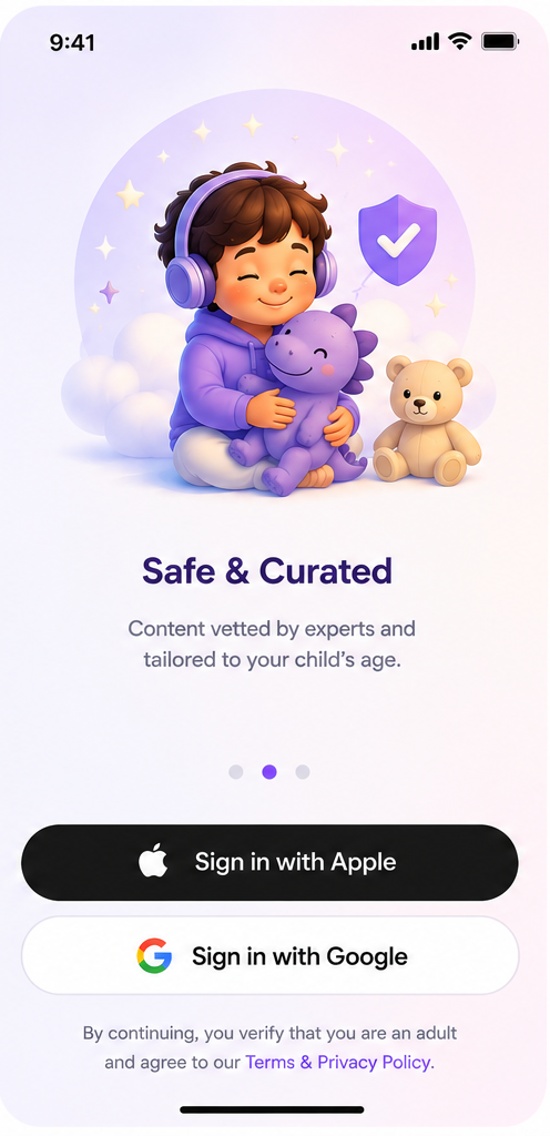 TinyTopix safe curated onboarding