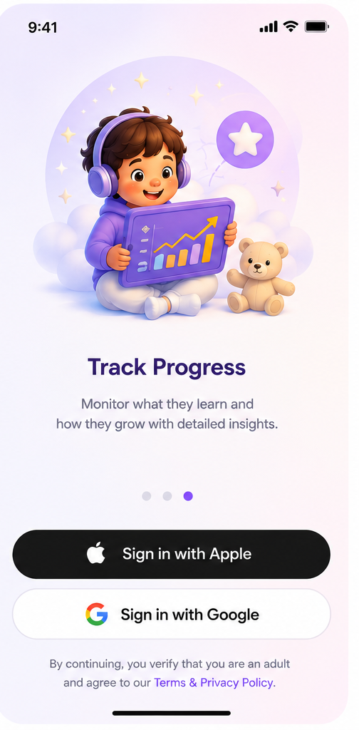 TinyTopix progress onboarding